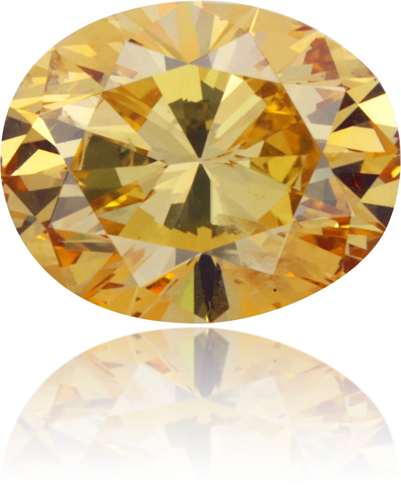 Diament 0.89 ct Fancy Brownish Orangey Yellow/I1