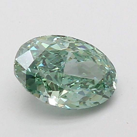 1.06 CT Fancy Vivid Green OVAL