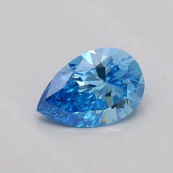 0.18 CT Fancy Vivid Blue PEAR