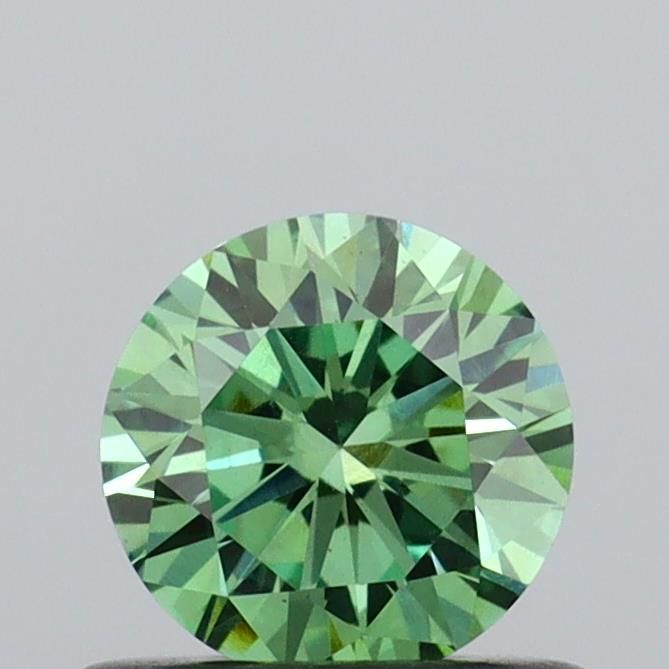 0.53 CT Fancy Vivid Green ROUND