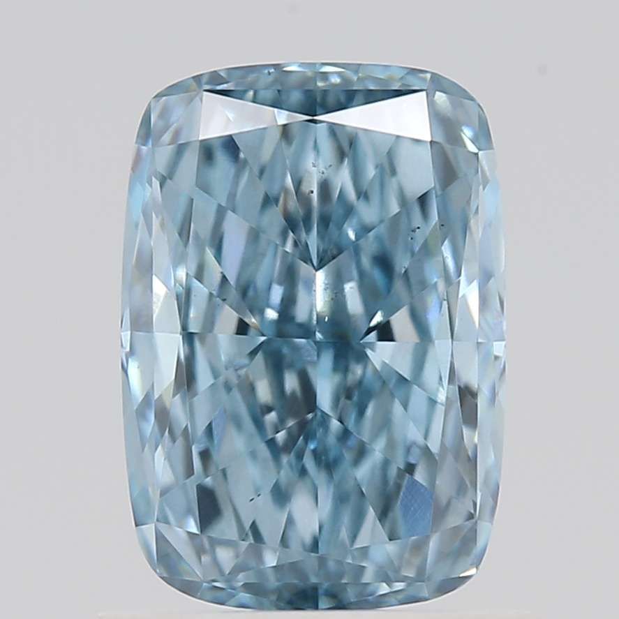 1.01 CT Fancy Vivid Blue CUSHION MODIFIED