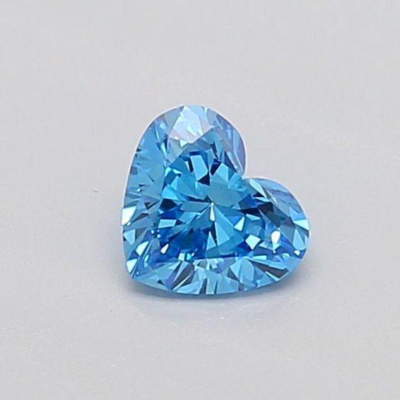0.3 CT Fancy Vivid Blue HEART