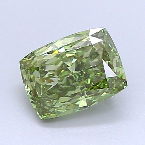 1.03 CT Fancy Vivid Green CUSHION MODIFIED