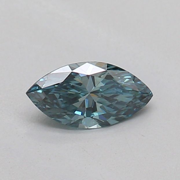 0.19 CT Fancy Vivid Blue Green MARQUISE