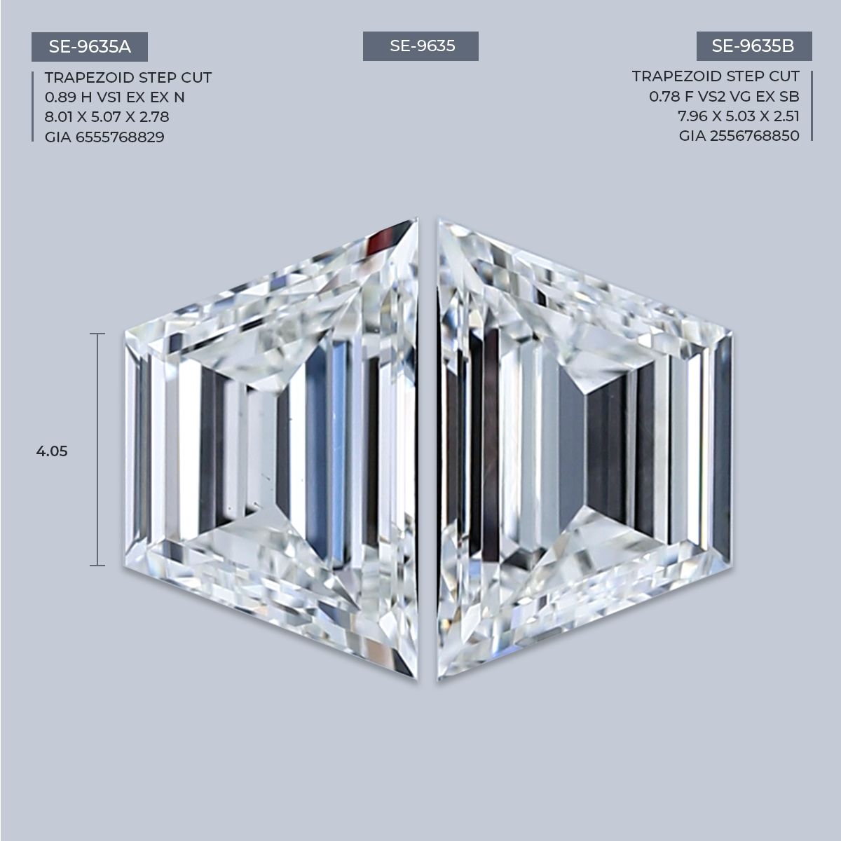 0.78 ct Trapezoid Diamond