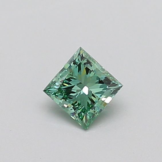 0.36 CT Fancy Vivid Green PRINCESS