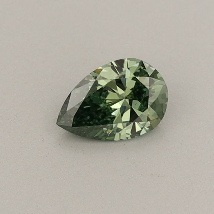 0.23 CT Fancy Vivid Green PEAR