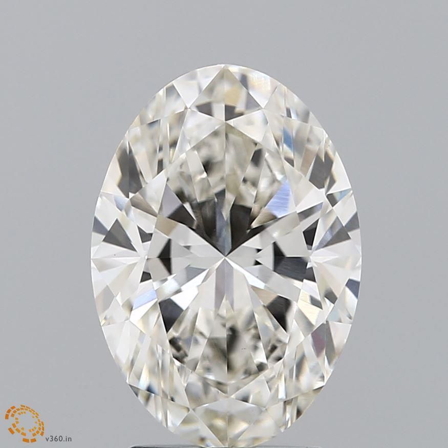 3.09 ct. oval Lab Grown Diamond front image