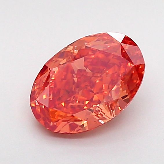 0.98 CT Fancy Pinkish Brown OVAL