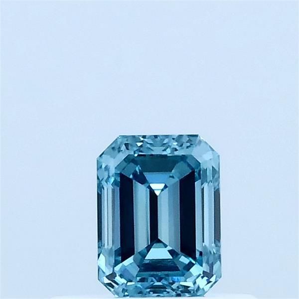 0.41 CT Fancy Vivid Blueish Green EMERALD