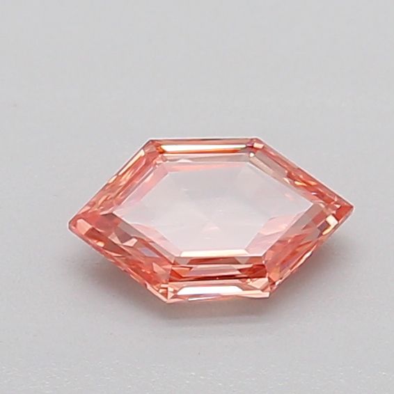 0.41 CT Fancy Intense Brownish Pink HEXAGONAL