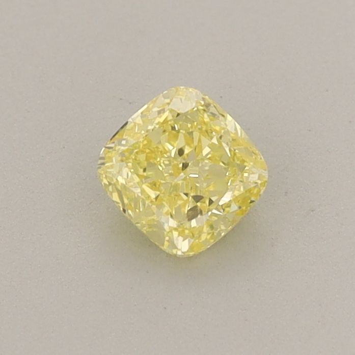 0.34 CT Fancy Vivid Yellow CUSHION MODIFIED