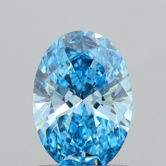 1.39 CT Fancy Vivid Blue OVAL