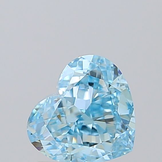 1.5 CT Fancy Vivid Blue HEART