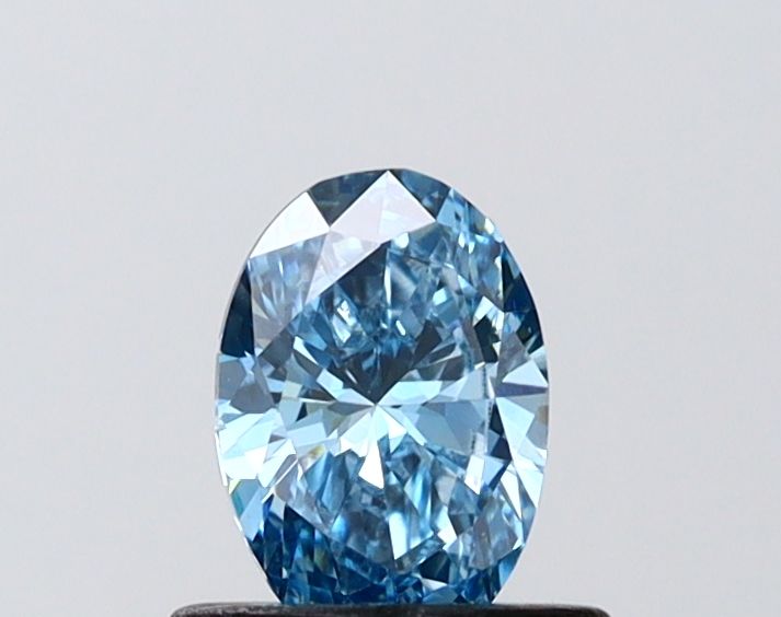 0.56 CT Fancy Vivid Blue OVAL