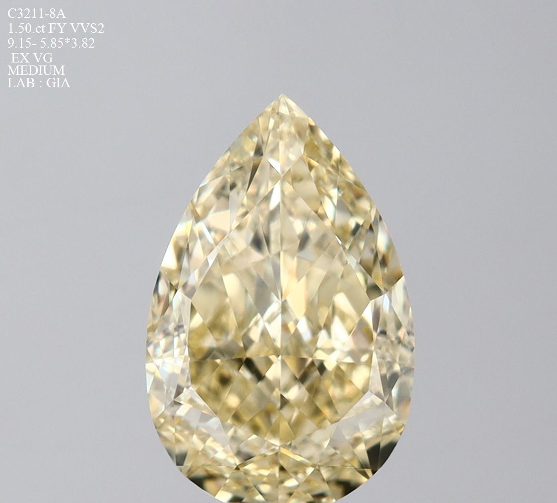 Diament 1.5 ct Fancy Yellow/VVS2