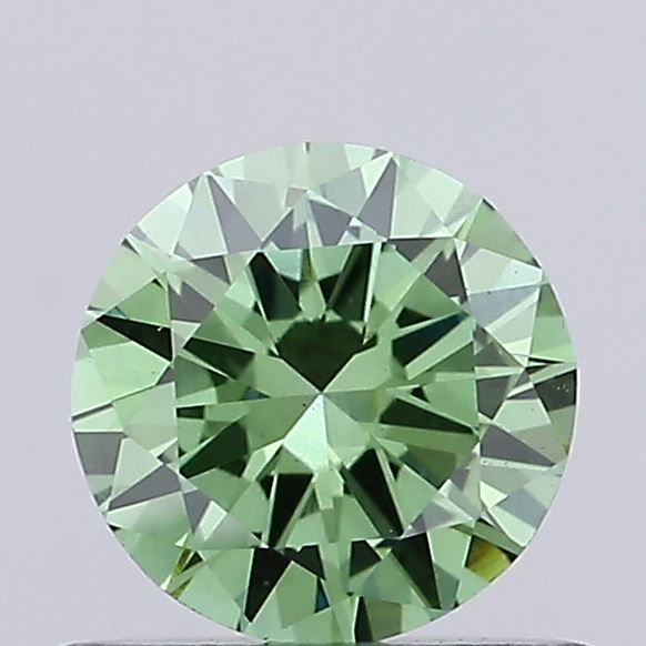 0.56 CT Fancy Vivid Green ROUND