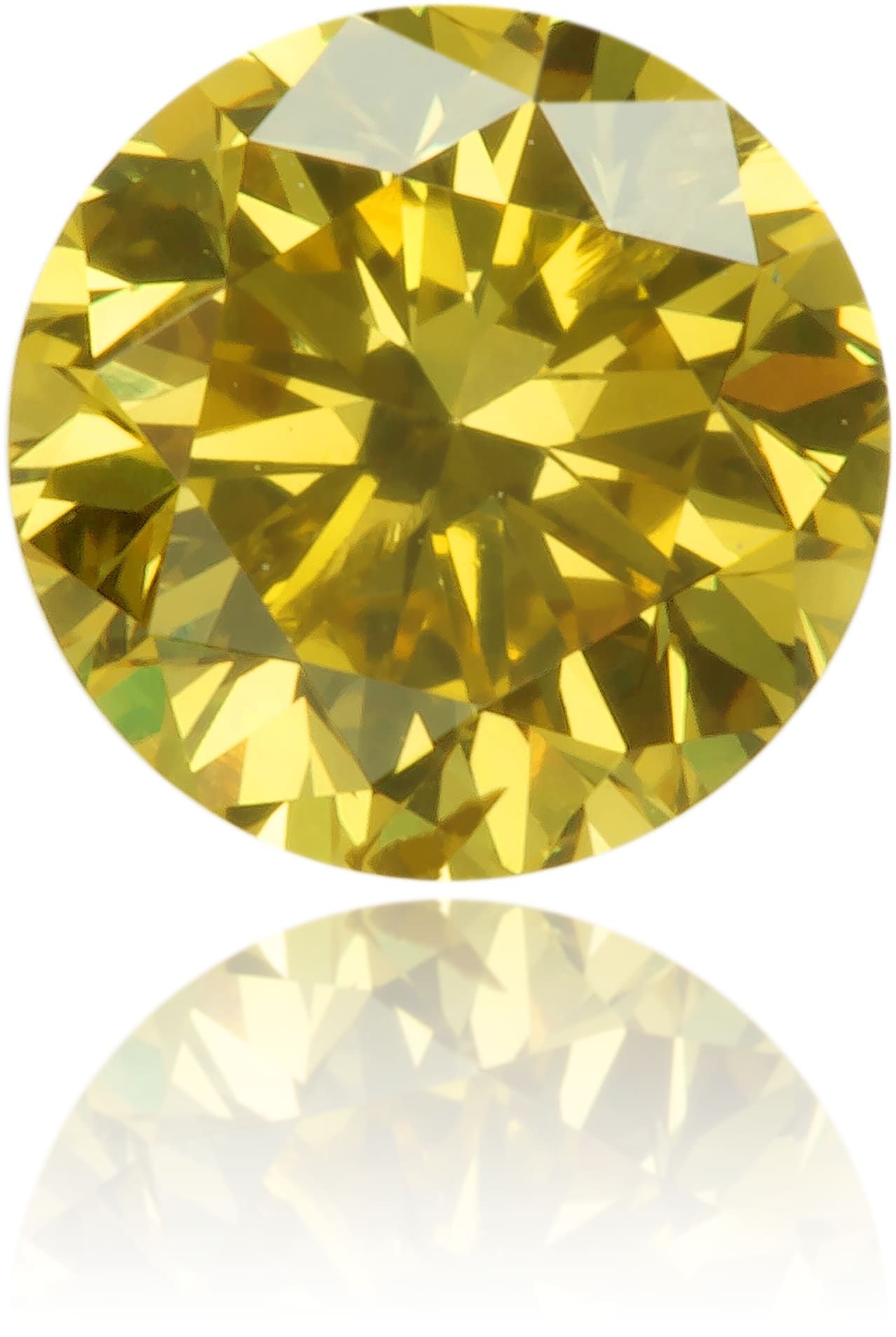Diament 0.41 ct Fancy Intense Yellow/I2