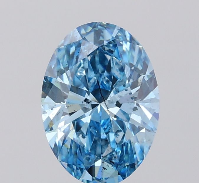 1.5 CT Fancy Vivid Blue OVAL