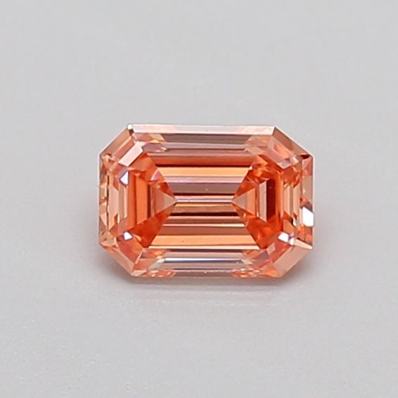 0.33 CT Fancy Intense Pinkish Orange EMERALD