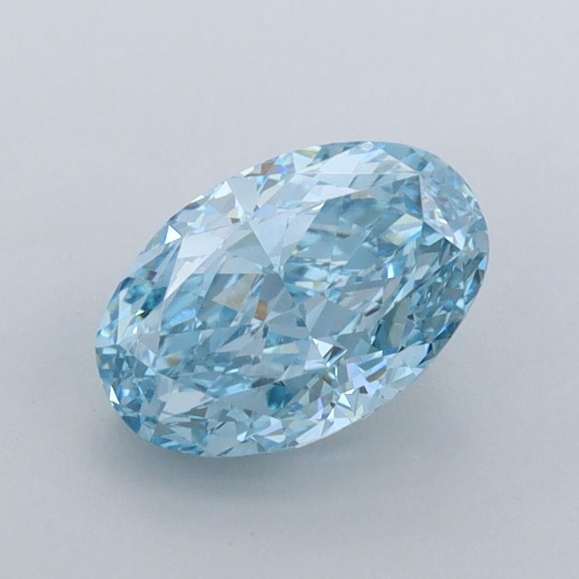 1.44 CT Fancy Vivid Blue OVAL
