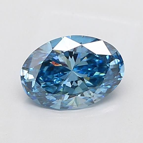 1.51 CT Fancy Vivid Blue OVAL