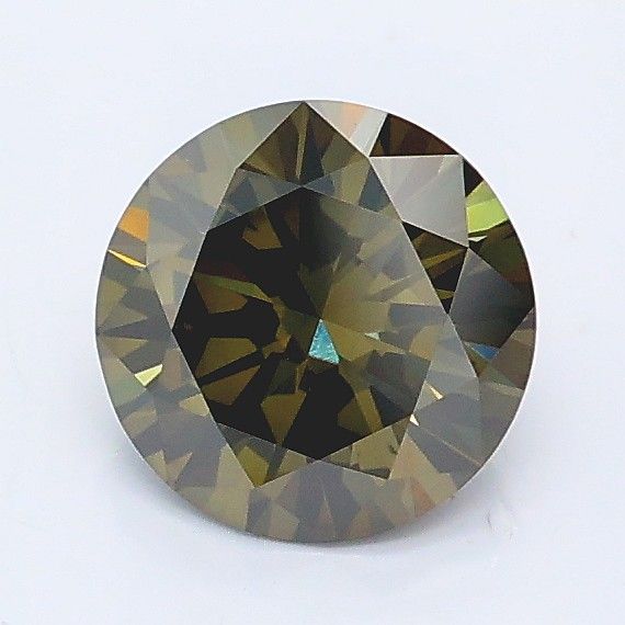 1.02 CT Fancy Deep Yellowish Gray ROUND