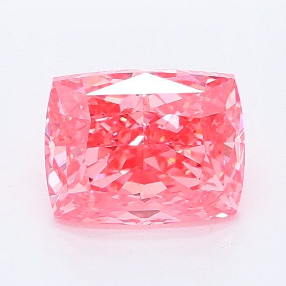 1.07 CT Fancy Vivid Pink CUSHION MODIFIED
