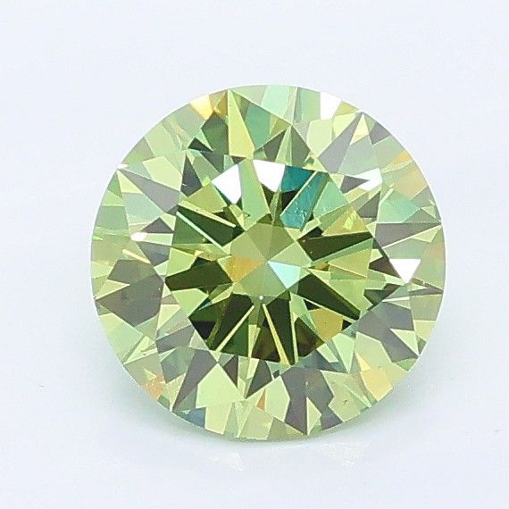 1.04 CT Fancy Vivid Green ROUND