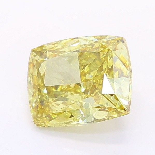 1.34 CT Fancy Yellow CUSHION MODIFIED