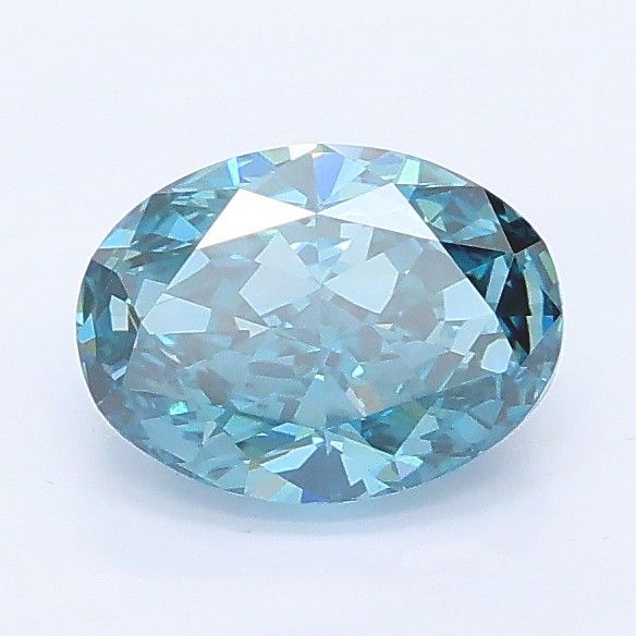 1.11 CT Fancy Vivid Blue OVAL