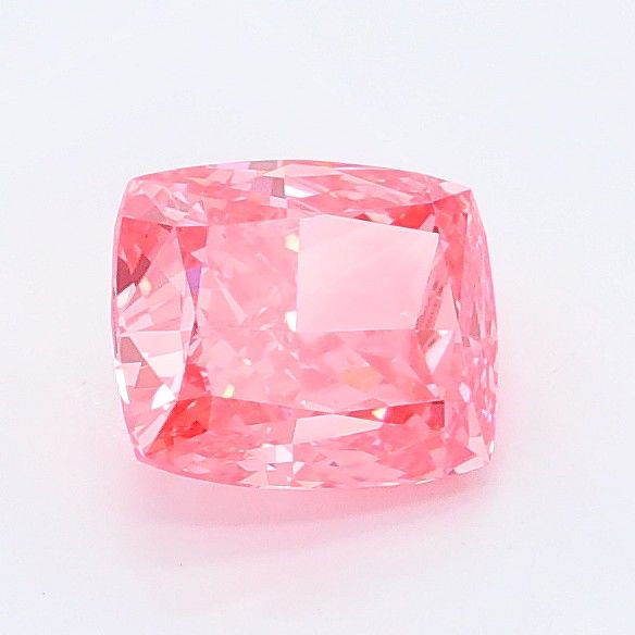 0.94 CT Fancy Vivid Pink CUSHION MODIFIED