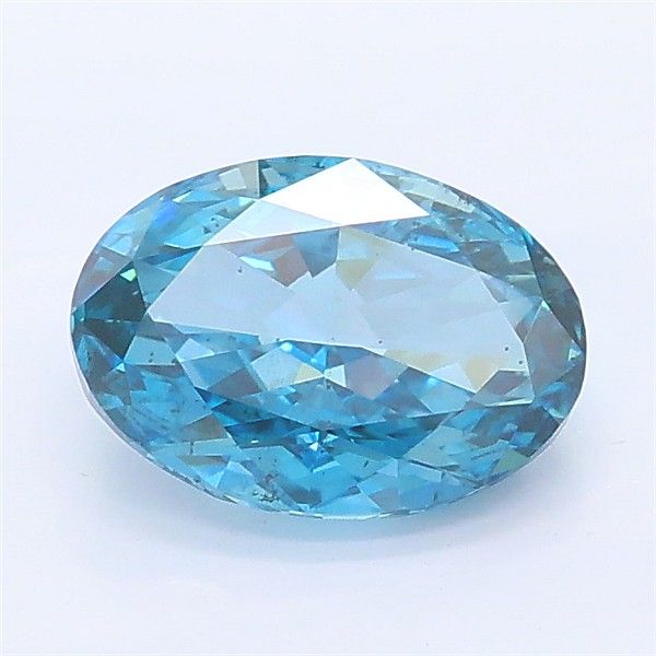 1.54 CT Fancy Vivid Blue OVAL