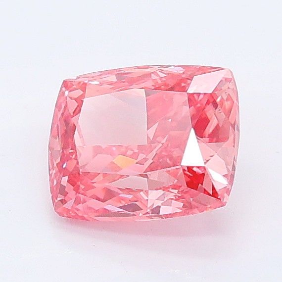 1.07 CT Fancy Vivid Pink CUSHION MODIFIED