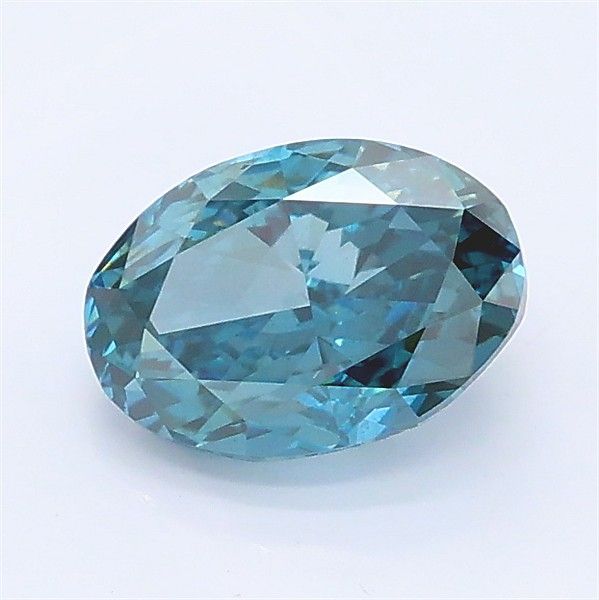 1.12 CT Fancy Vivid Blue OVAL