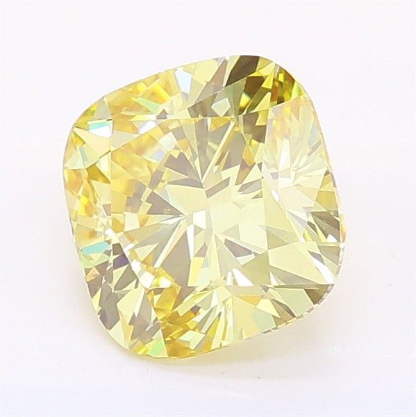 1.54 CT Fancy Yellow CUSHION MODIFIED