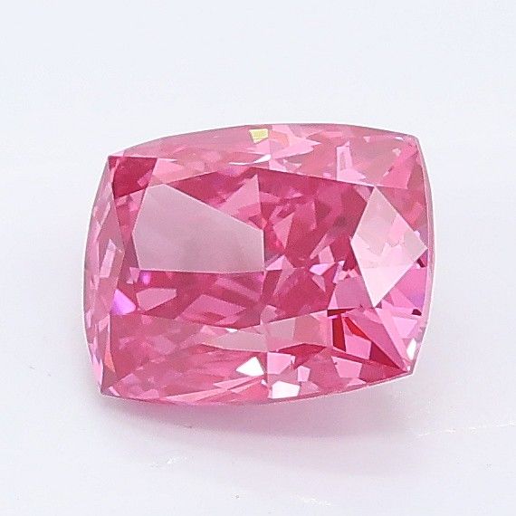 1.06 CT Fancy Vivid Pink CUSHION MODIFIED