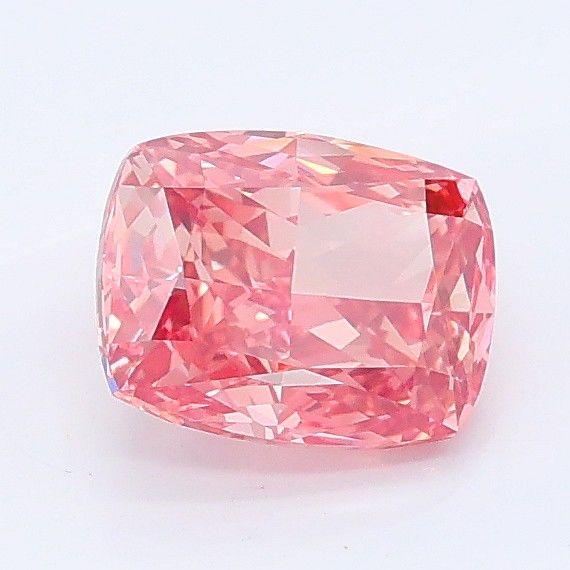 1.08 CT Fancy Vivid Brownish Pink CUSHION MODIFIED