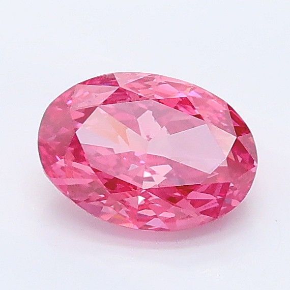 0.89 CT Fancy Vivid Pink OVAL