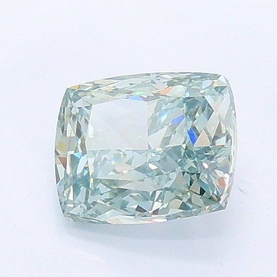 1.05 CT Fancy Gray Green CUSHION MODIFIED