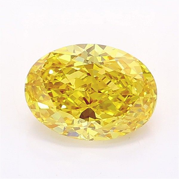1.25 CT Fancy Intense Yellow OVAL