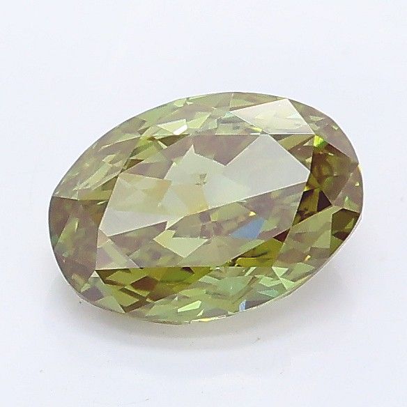 1.04 CT Fancy Intense Green OVAL