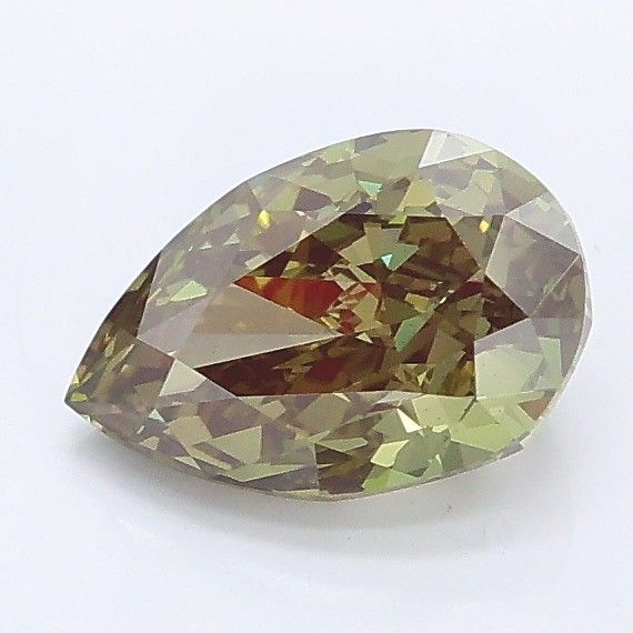 1.1 CT Fancy Vivid Green PEAR
