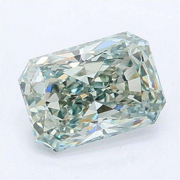 1.28 CT Fancy Blue Green RADIANT