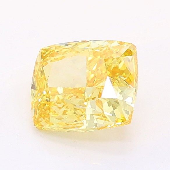 1.04 CT Fancy Vivid Yellow CUSHION MODIFIED