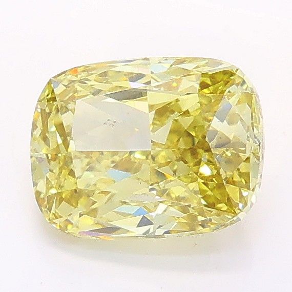 1.54 CT Fancy Yellow CUSHION MODIFIED