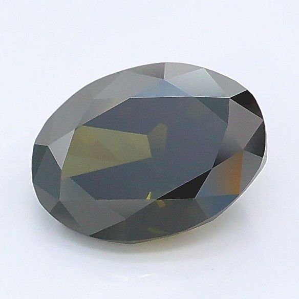 1.1 CT Fancy Gray Green OVAL