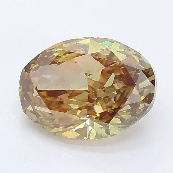 1.13 CT Fancy Intense Green OVAL
