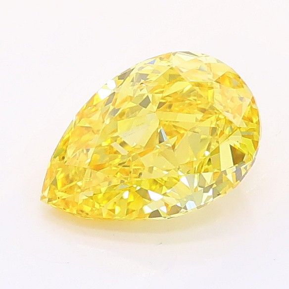 1.04 CT Fancy Vivid Yellow PEAR