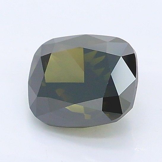 1.05 CT Fancy Gray Green CUSHION MODIFIED